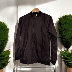 Lululemon Athletica Black Bomber Jacket 10